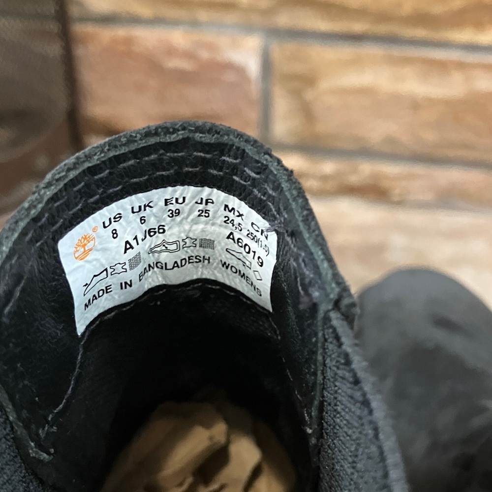 Timberland Black Suede Ankle Boots - Picture 6 of 9